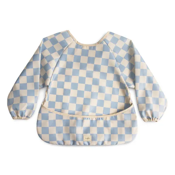Long Sleeve Bib - Blue Check