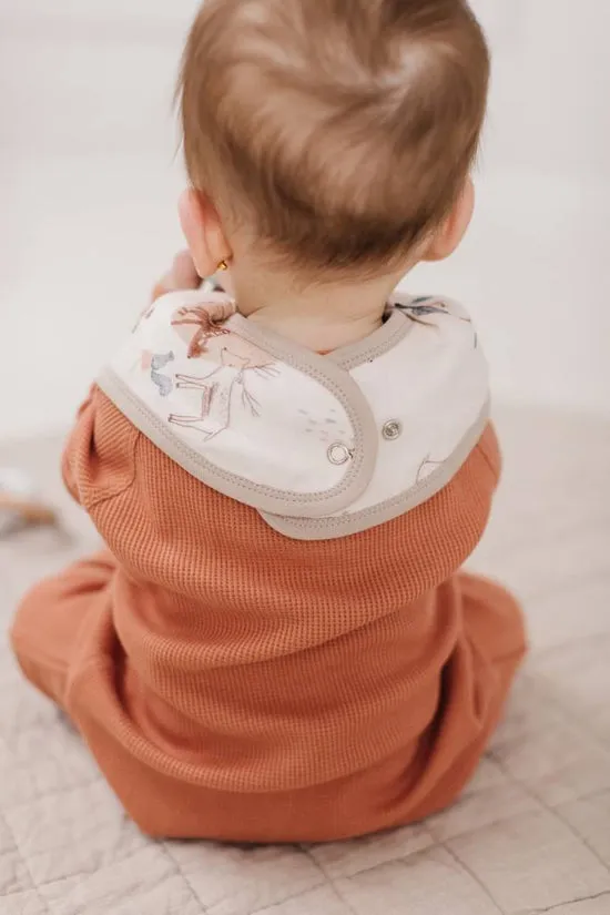Luxe Muslin Bandana Bib Set - Cozy Forest