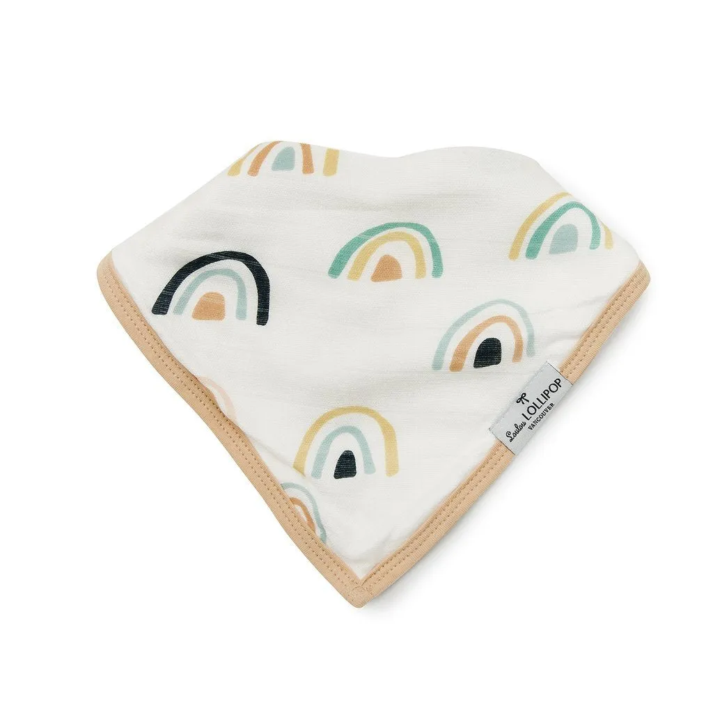 Luxe Muslin Bandana Bib Set - Sloth