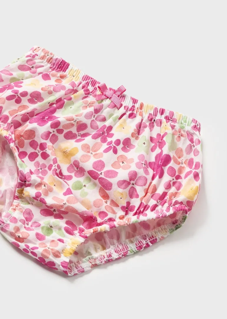 Mayoral Baby Girls Dress 1824 Pink Bow