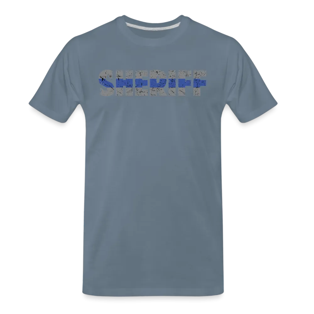 Men's Premium T-Shirt - Sheriff Blue Line