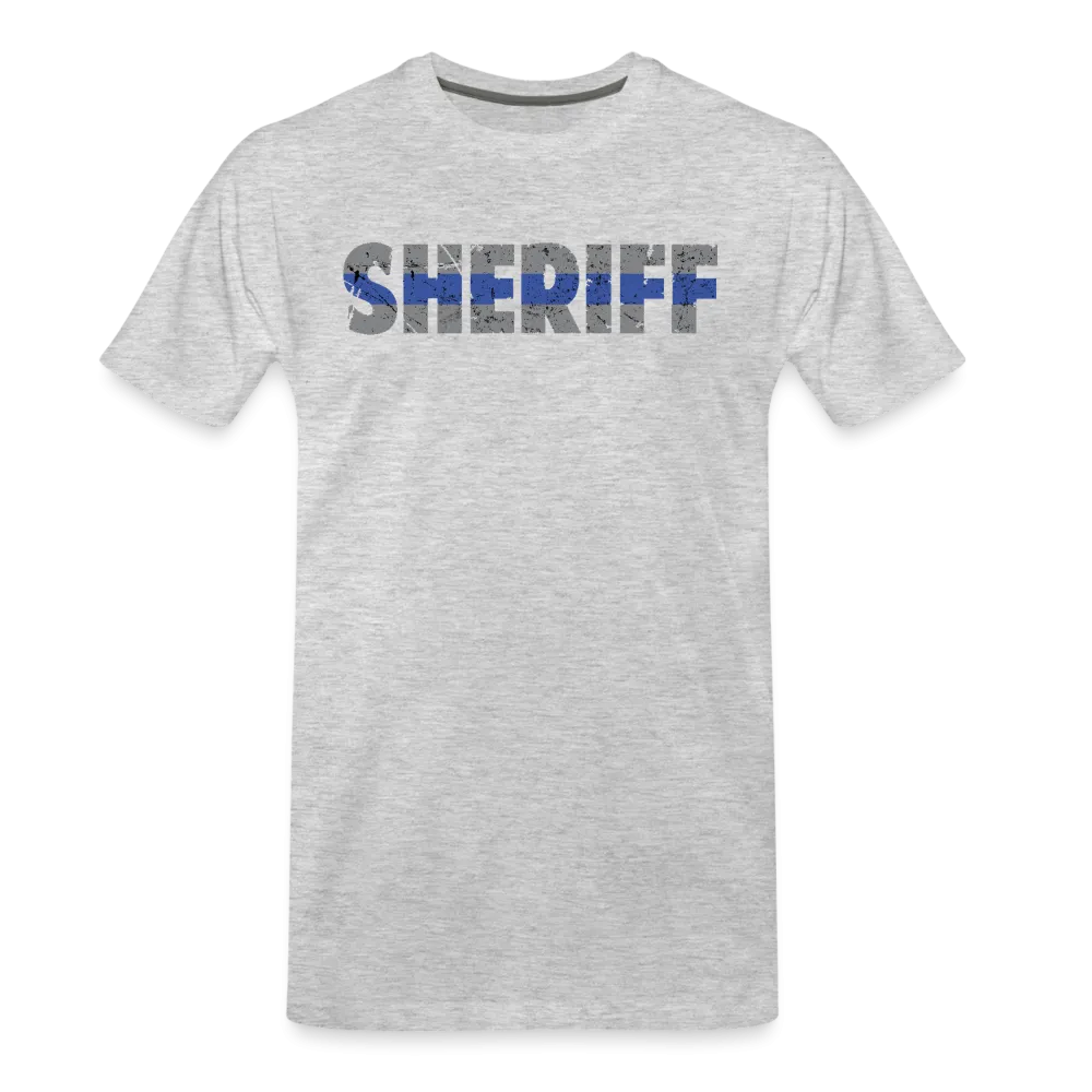 Men's Premium T-Shirt - Sheriff Blue Line
