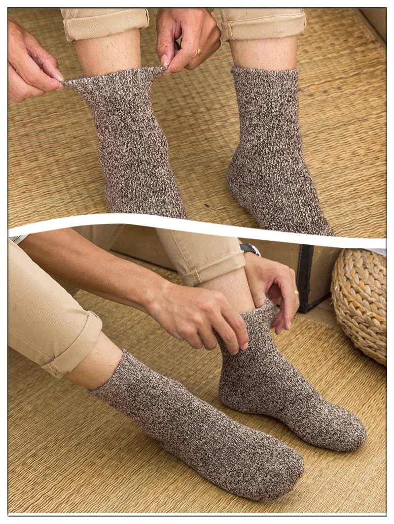 Men's Super Thick High Quality Wool Winter Socks - 3 Pack