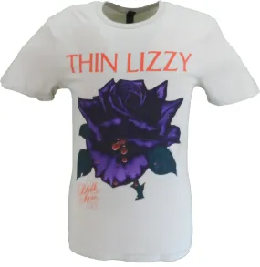 Mens Thin Lizzy Black Rose Tracklist (Back Print)T Shirt
