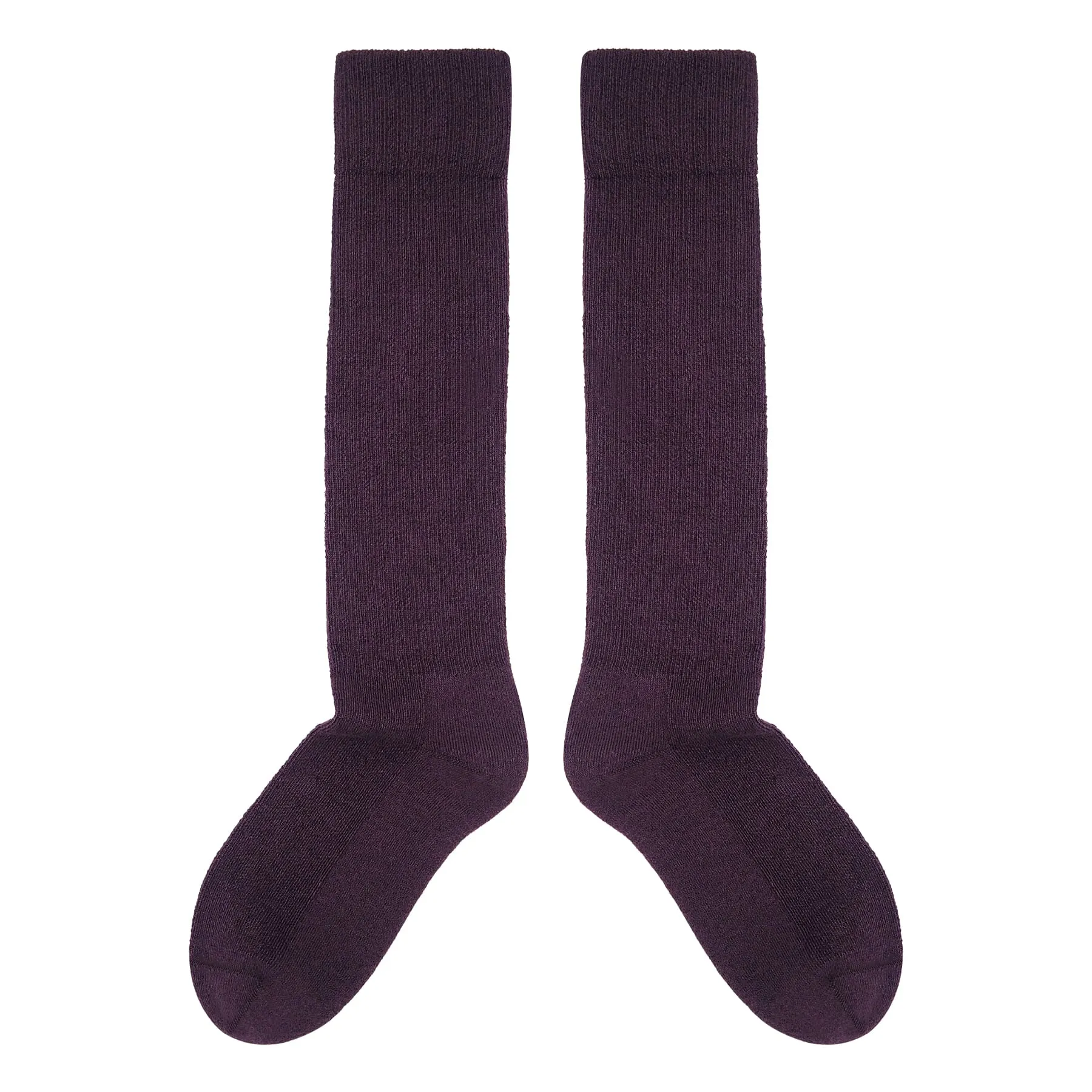 Men's Wool Boot Socks - Purple