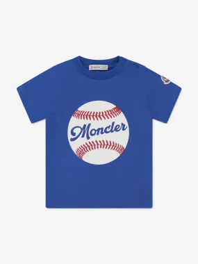 Moncler Enfant Baby Boys Baseball T-Shirt in Blue