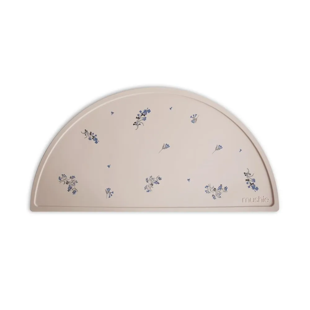 Mushie Bib- Lilac Flowers