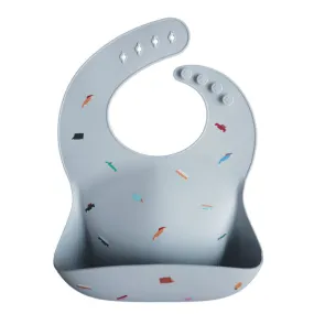 Mushie Silicone Baby Bib Retro Cars