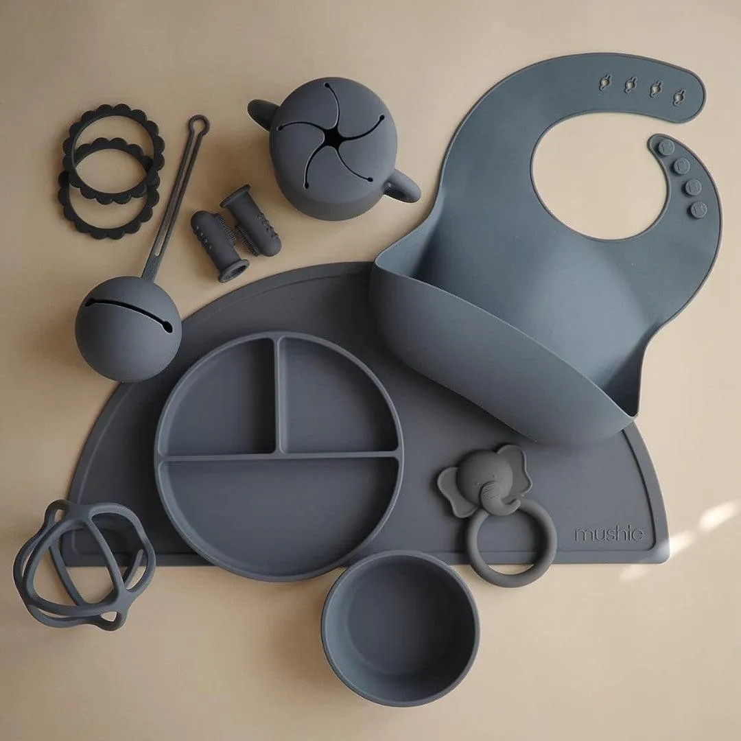 Mushie Silicone Baby Bib - Tradewinds