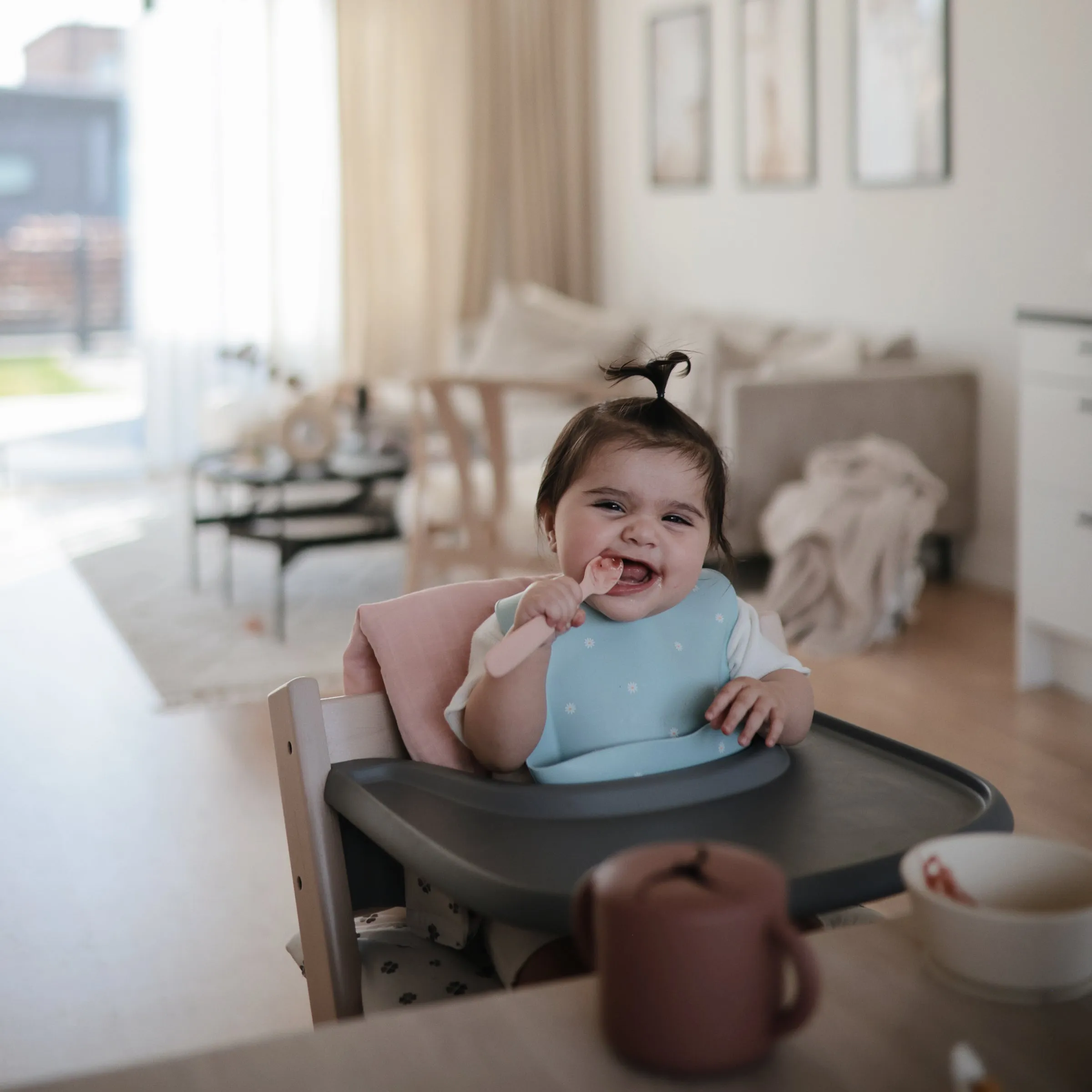 Mushie Silicone Baby Bib