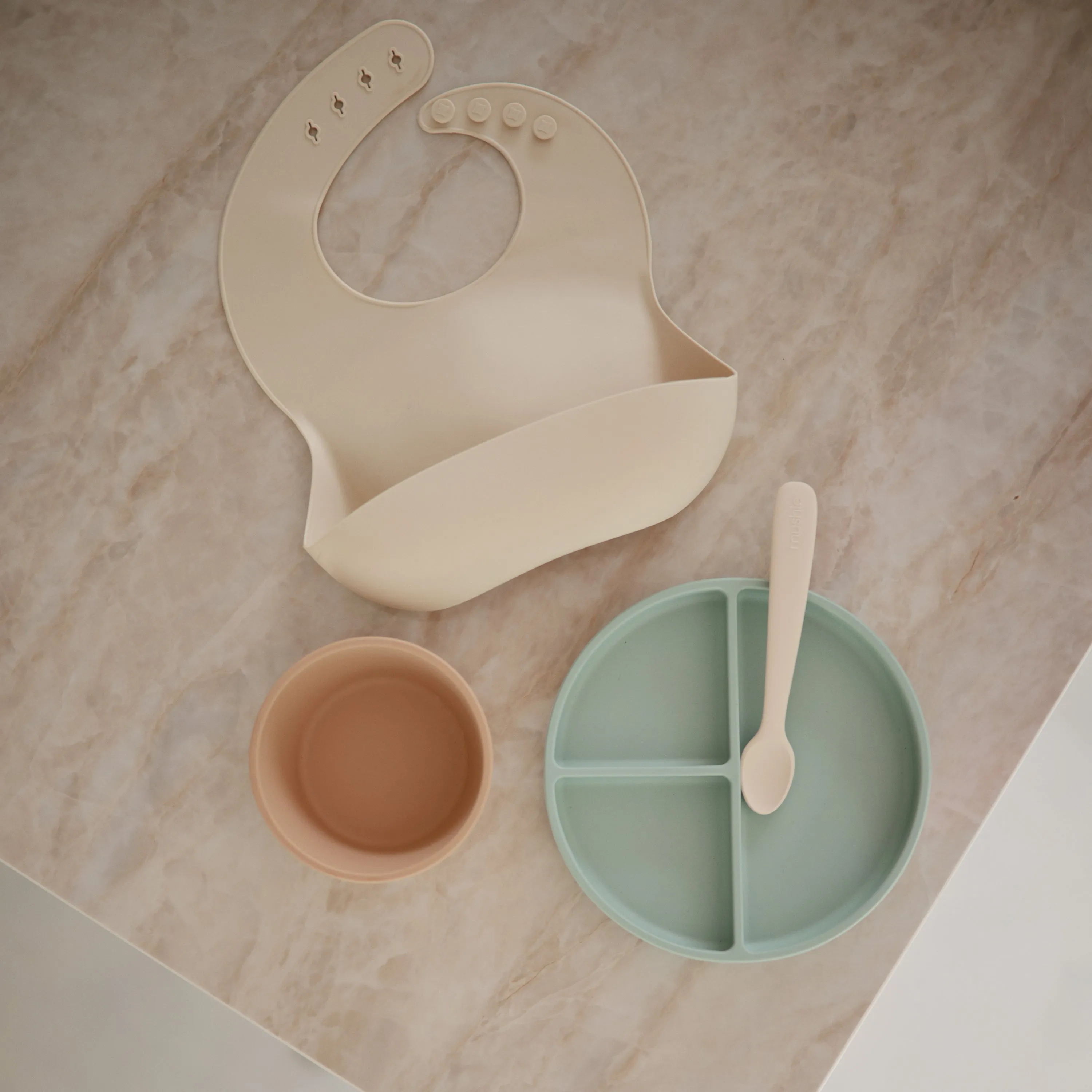Mushie Silicone Baby Bib