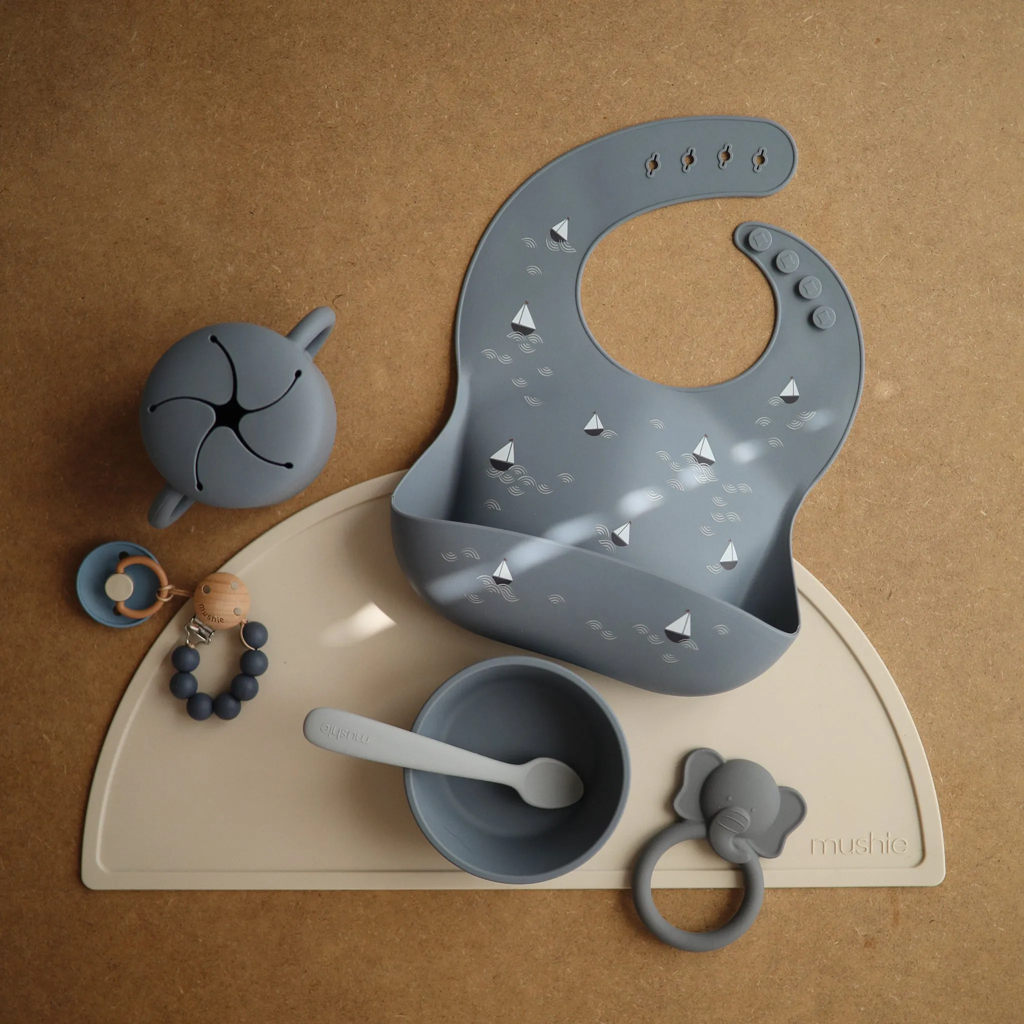 Mushie Silicone Baby Bib