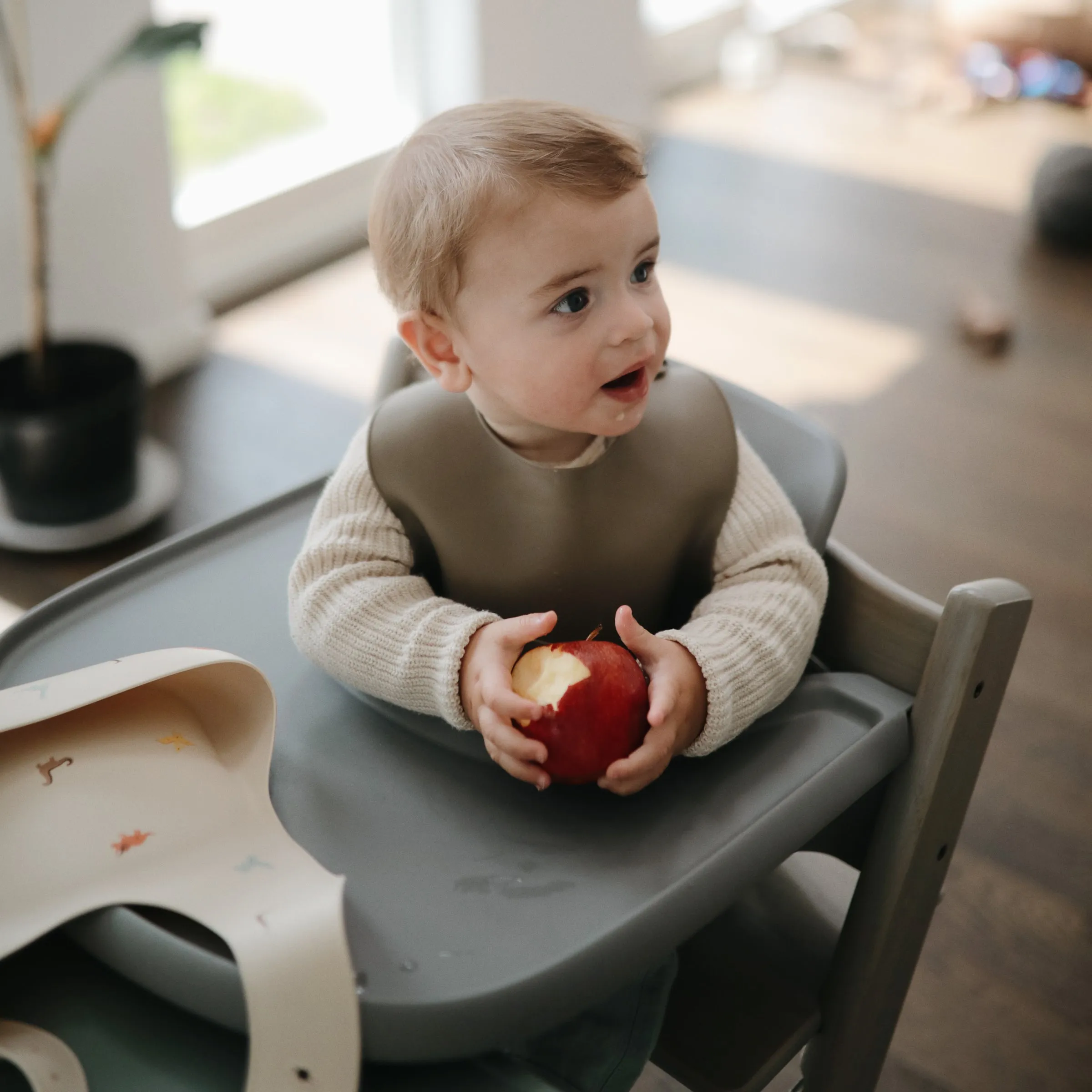 Mushie Silicone Baby Bib