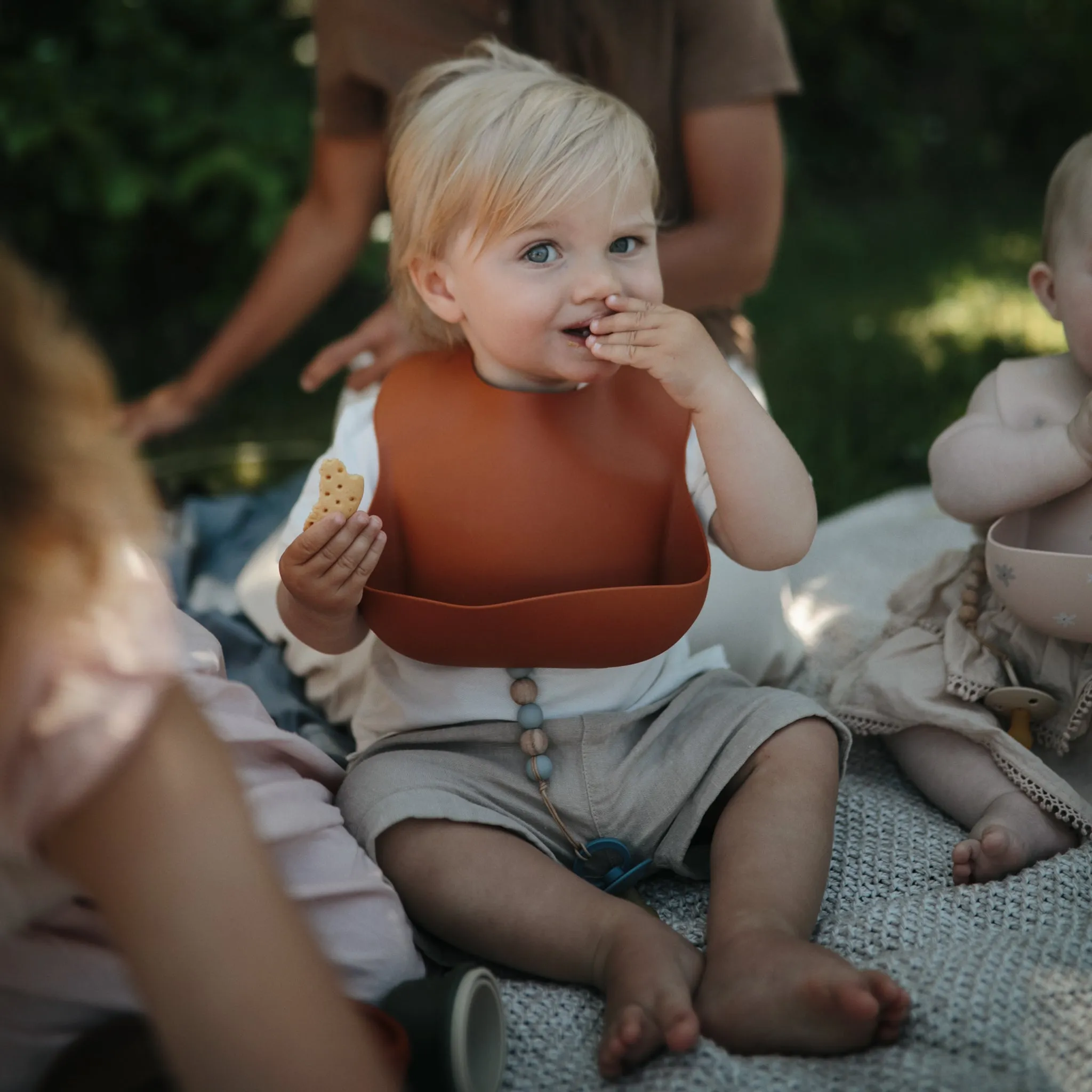 Mushie Silicone Baby Bib