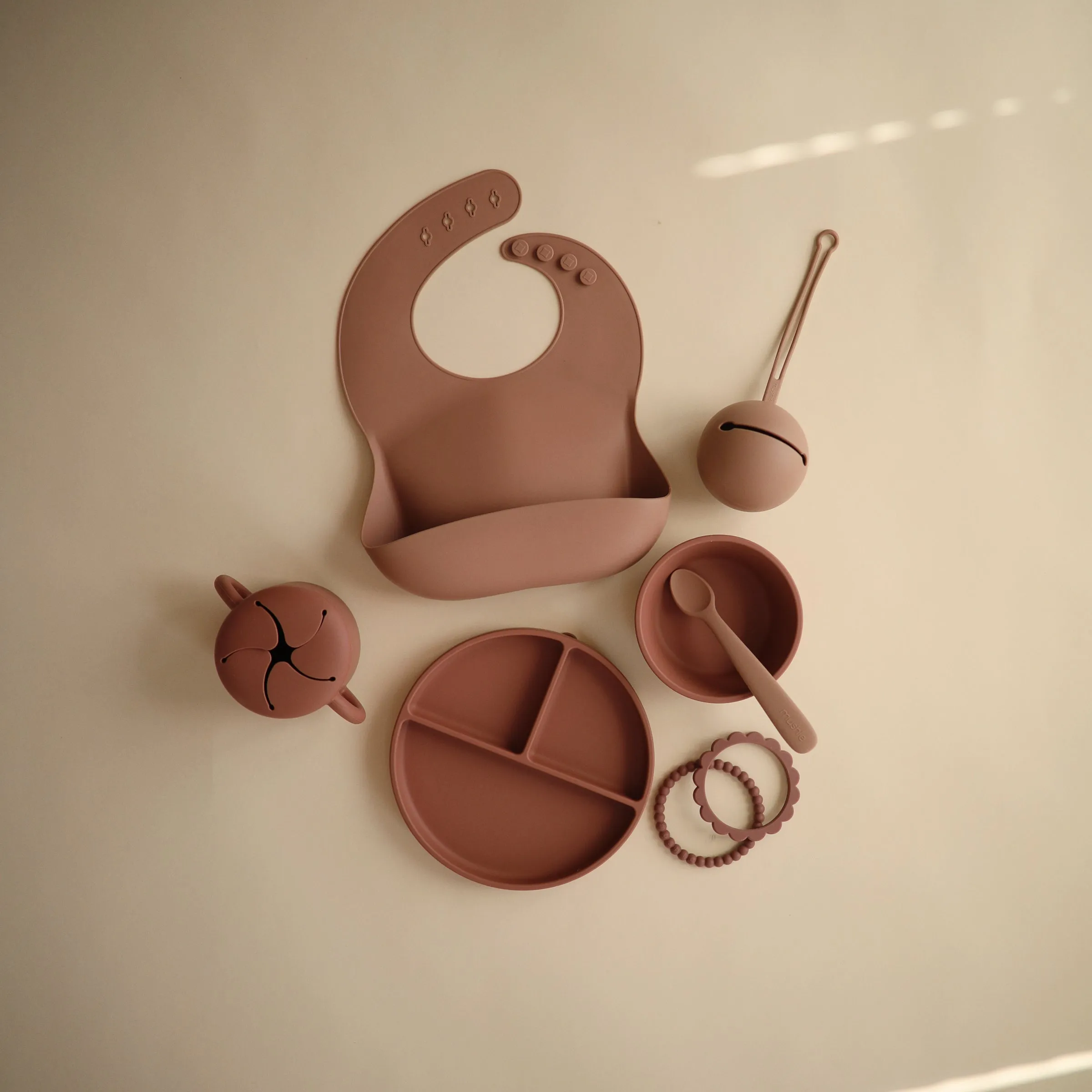 Mushie Silicone Baby Bib