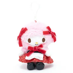 My Sweet Piano Retro Red Polka Dot Dress Plush Mascot Clip-On
