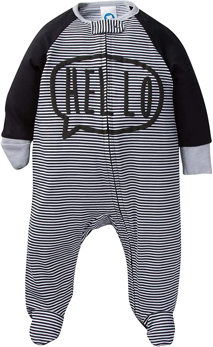 New Gerber Baby-Boys 4 Pack Sleep N' Play Footie, Sz 3-6 Months! Retails $52 