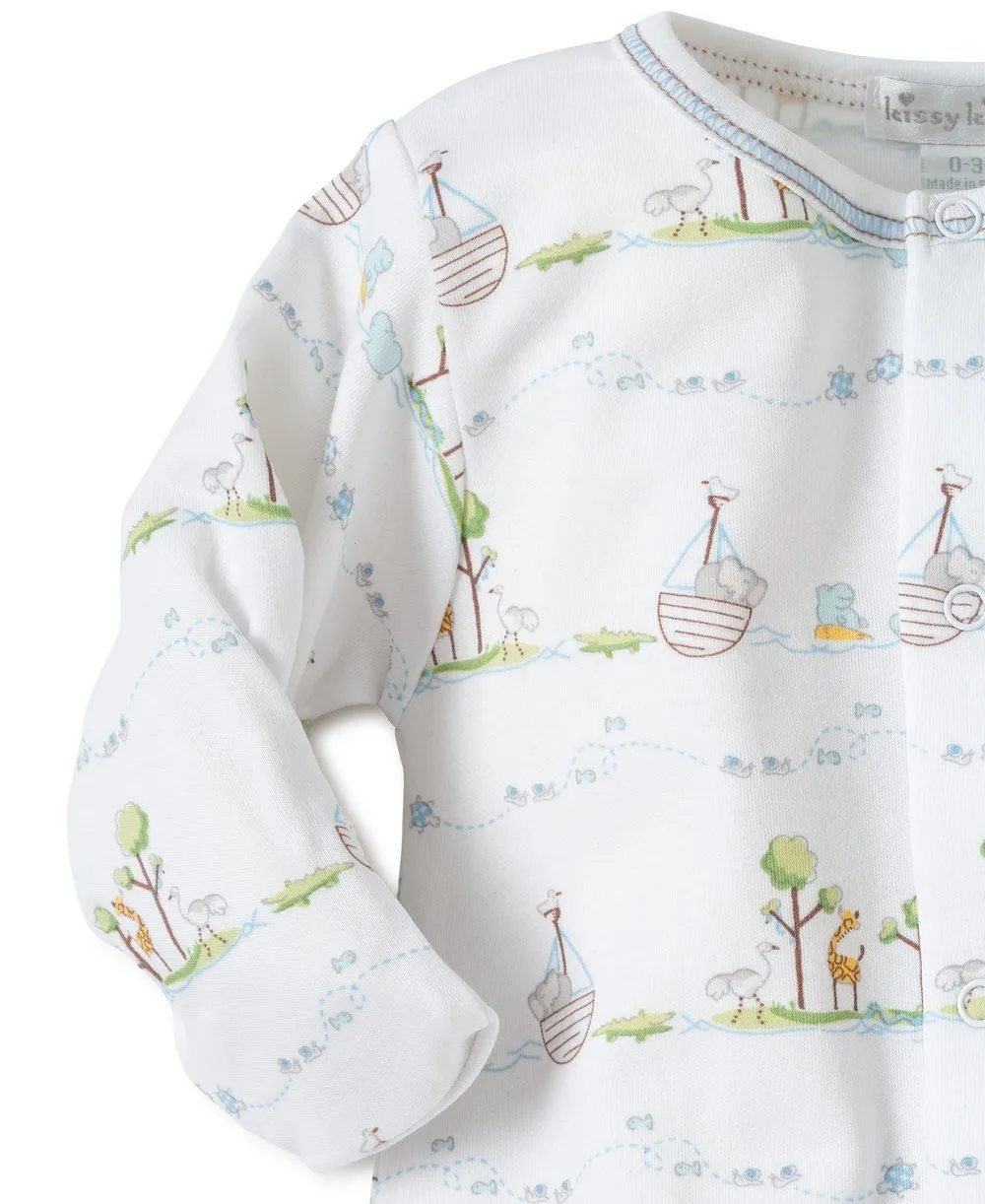 Noah's Ark Footie - Blue