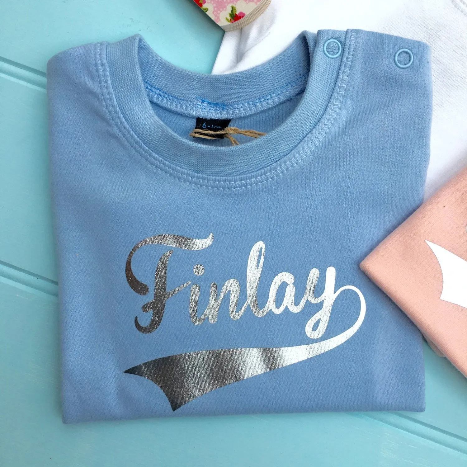 Personalised Baby Girls T-Shirt Short Sleeve