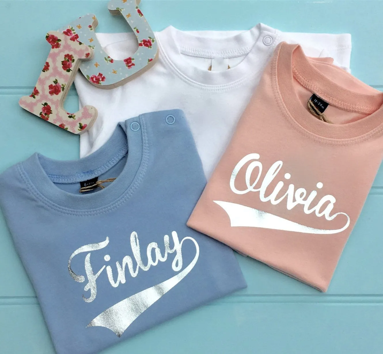 Personalised Baby Girls T-Shirt Short Sleeve