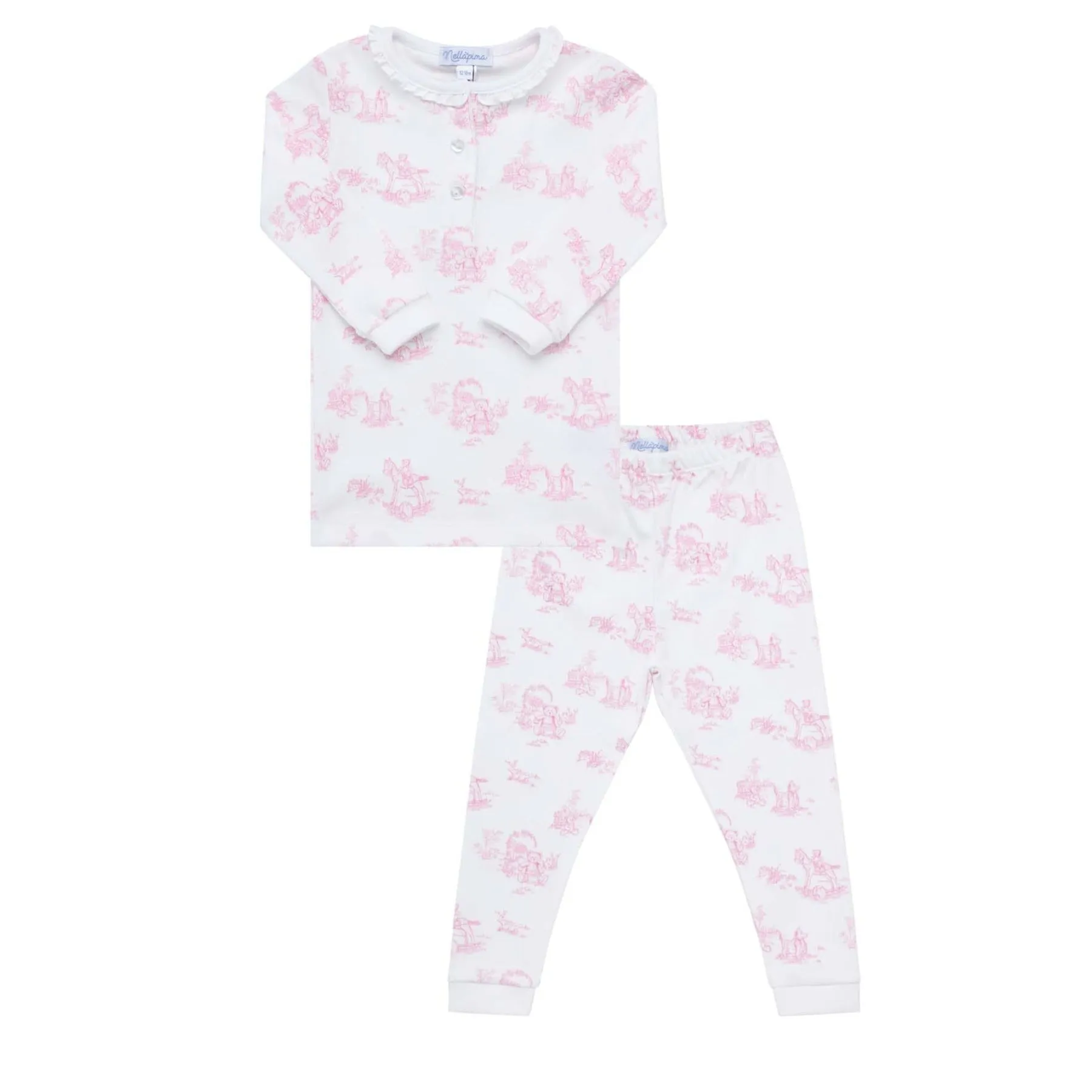 Pink Toile Baby Pajamas