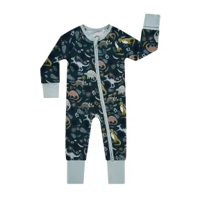 Prehistoric Dinosaur Bamboo Convertible Romper Sleeper Pajama Baby