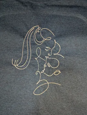 "Mum and Baby Outline" T-shirt (Adult)