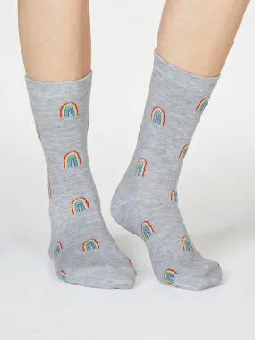 RAINBOW SOCKS - RAINBOW GREY MARLE