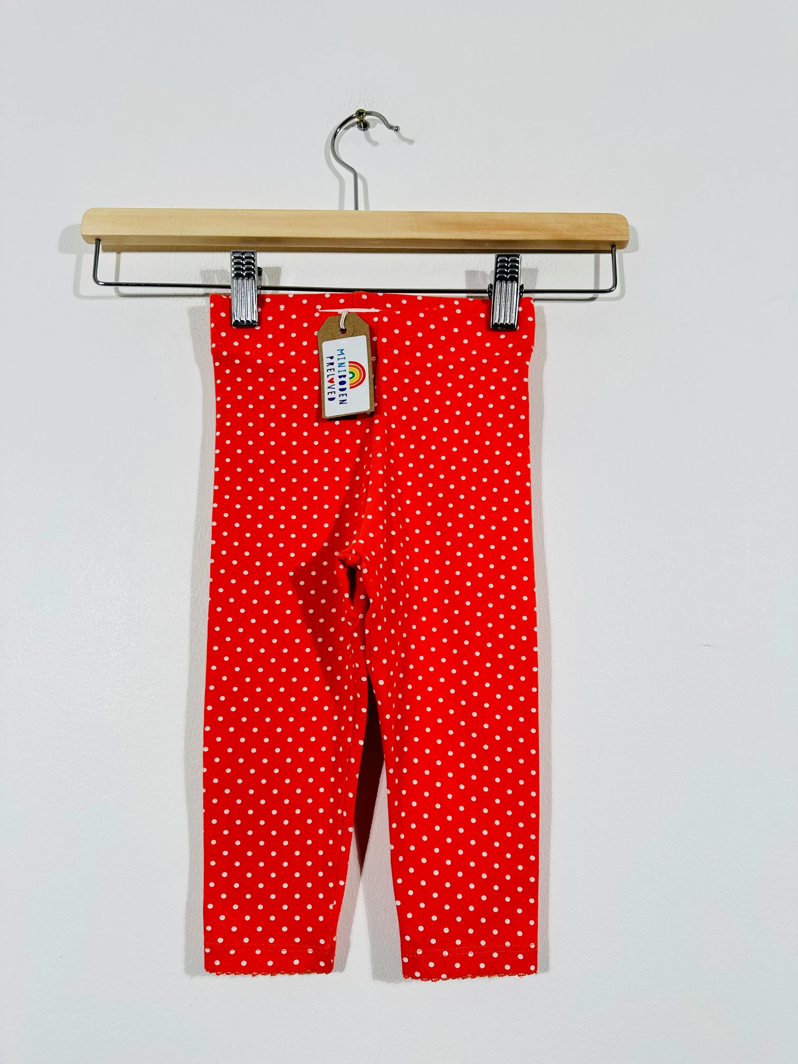 Red Polka Dot Leggings (6-12 Months)