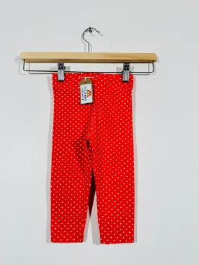 Red Polka Dot Leggings (6-12 Months)