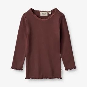 Rib T-Shirt Reese | Baby - aubergine
