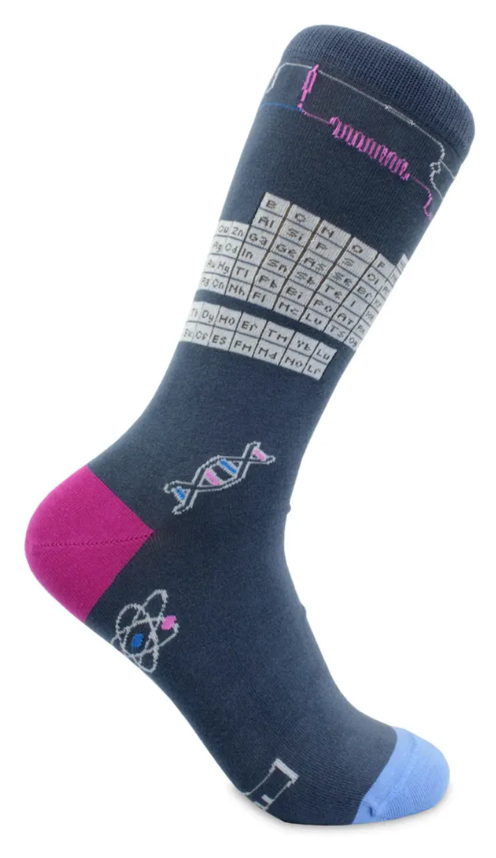 Scientific Method Themed Men's Crew Sock