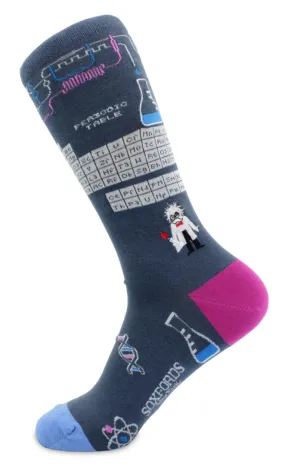 Scientific Method Themed Men's Crew Sock
