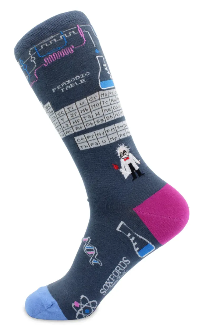 Scientific Method Themed Men's Crew Sock