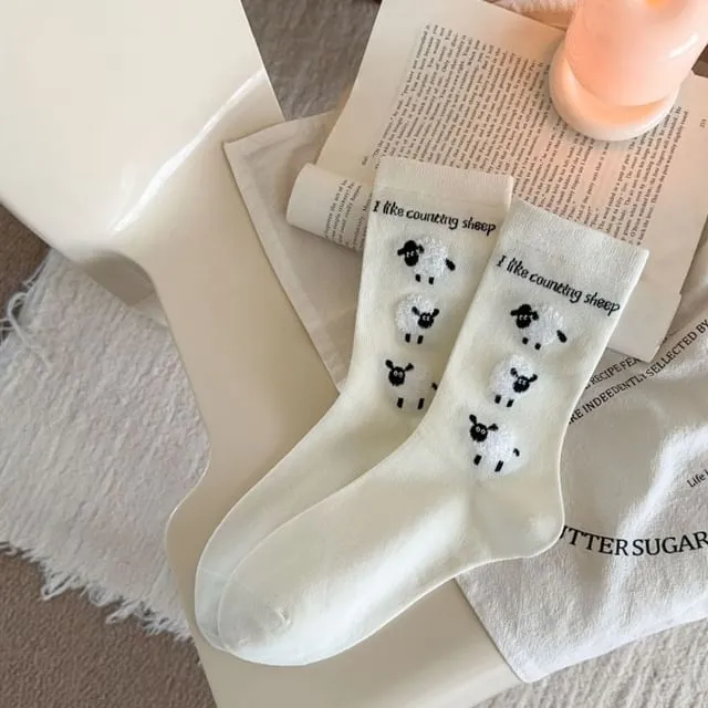 Sheep Patterned Socks