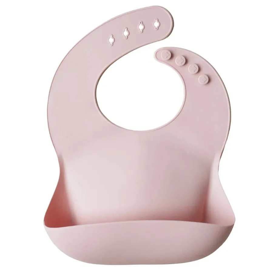 Silicone Baby Bib (Blush)