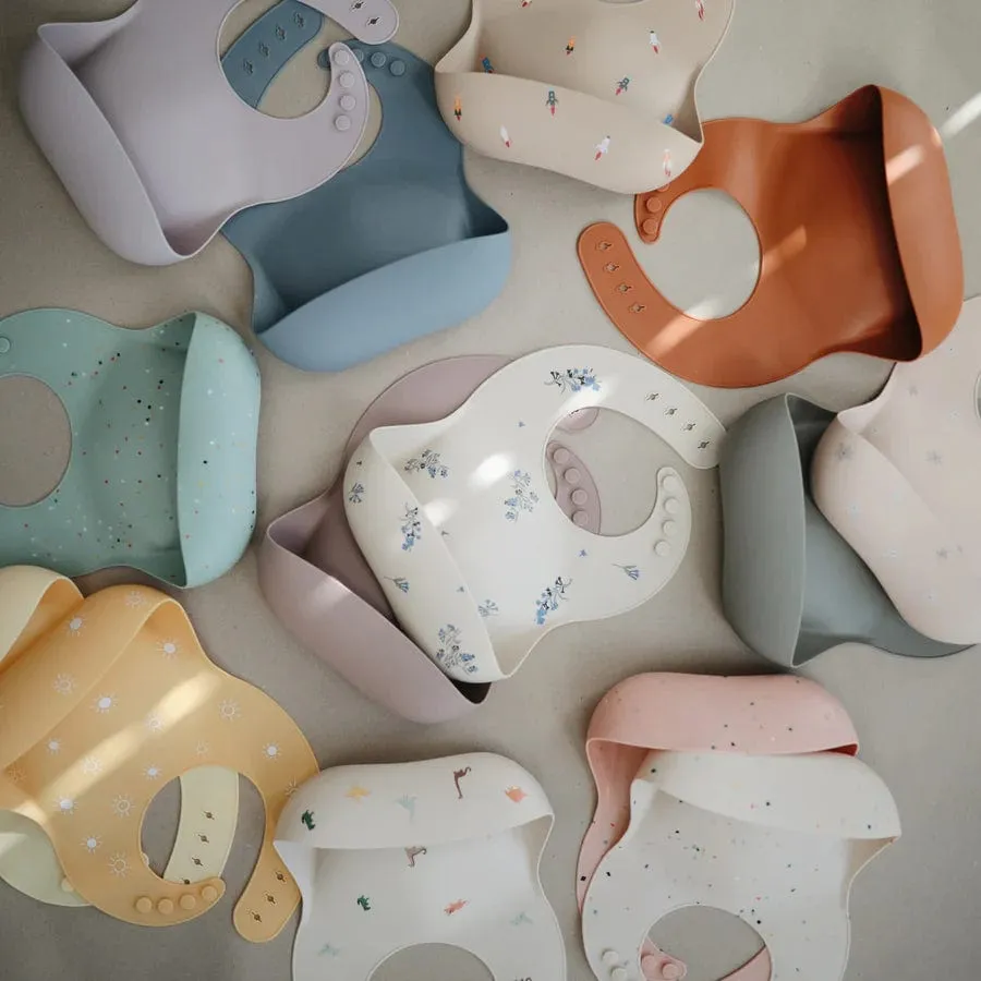 Silicone Baby Bib (Blush)