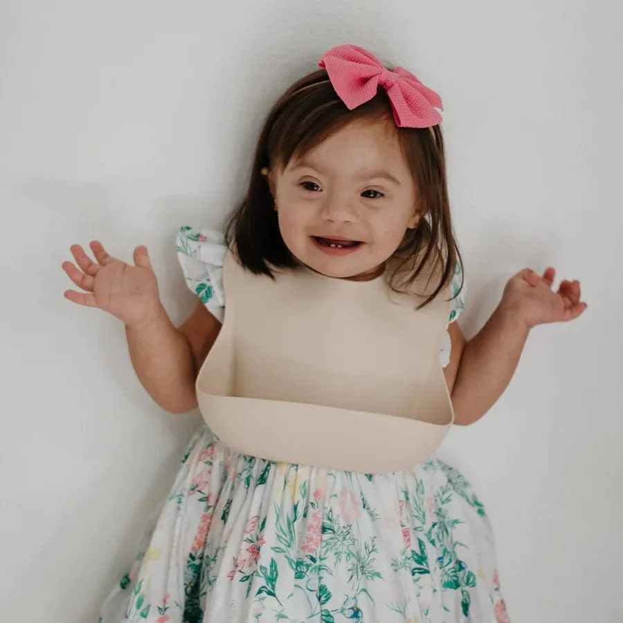 Silicone Baby Bib (Blush)