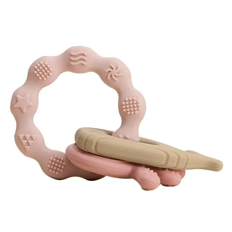 Silicone Baby Teether – Safe, Soothing, Easy to Hold