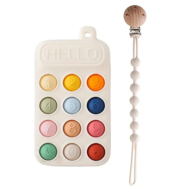 Silicone Baby Teether – Safe, Soothing, Easy to Hold