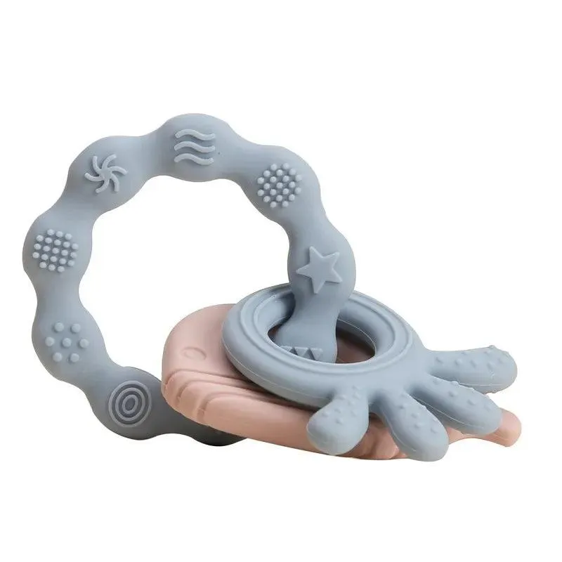 Silicone Baby Teether – Safe, Soothing, Easy to Hold