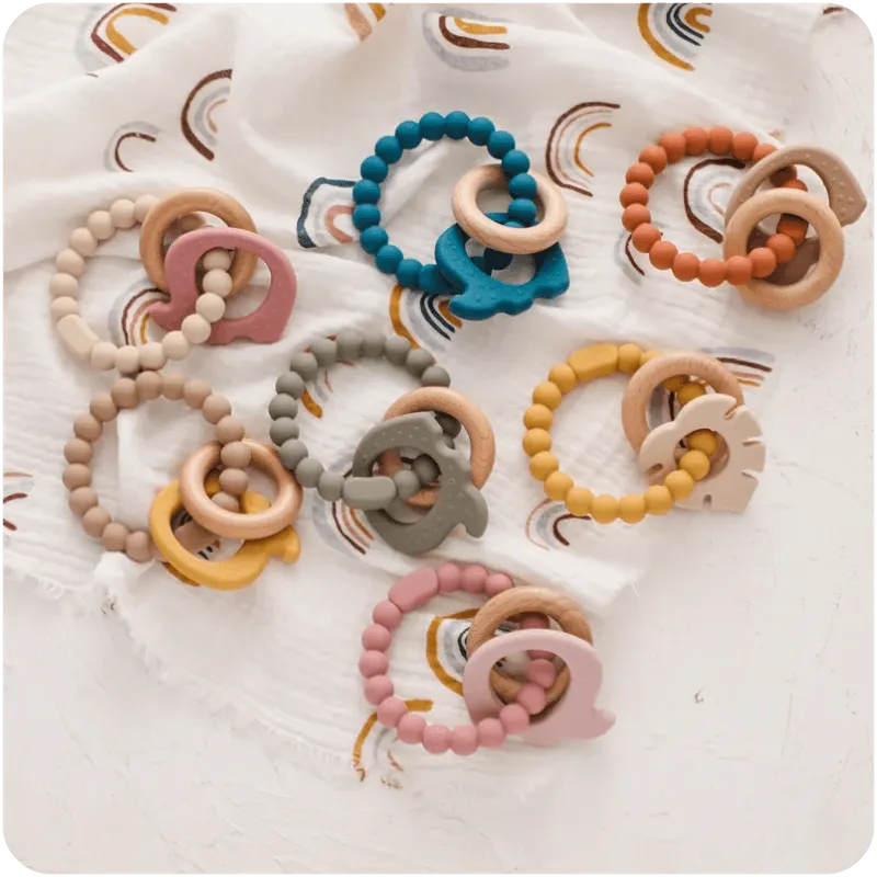 Silicone Baby Teether – Safe, Soothing, Easy to Hold