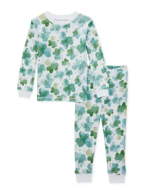 St Patrick's Day Organic 2-Piece Pajama Set, Cutest Clover