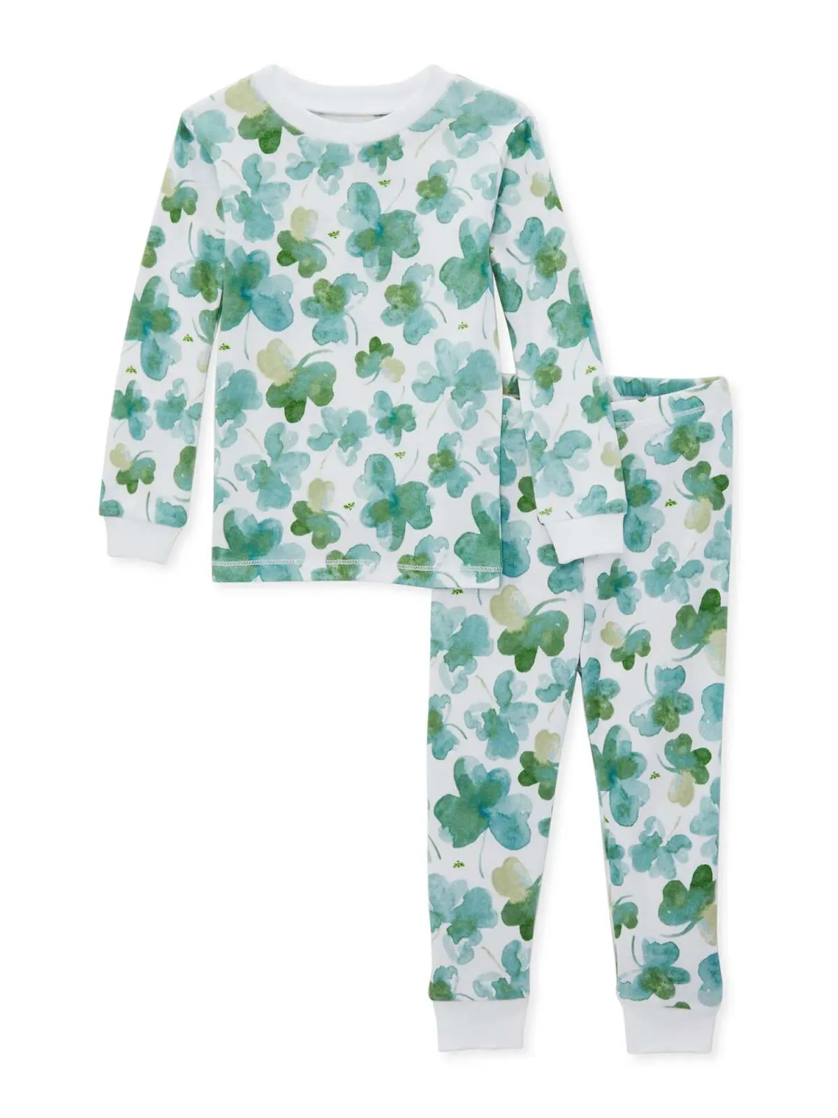 St Patrick's Day Organic 2-Piece Pajama Set, Cutest Clover