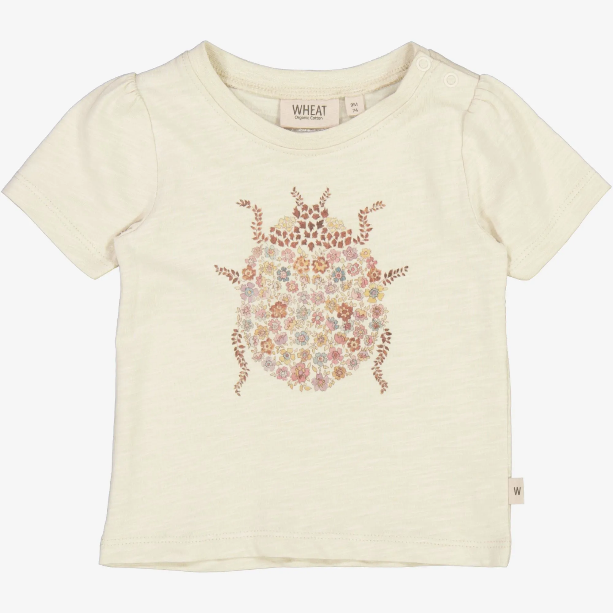 T-Shirt Ladybug Flower | Baby - chalk