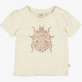 T-Shirt Ladybug Flower | Baby - chalk