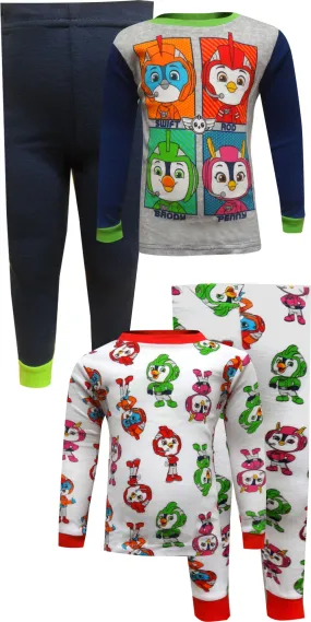 Team Top Wing Gang Cotton 4 Piece Toddler Pajamas