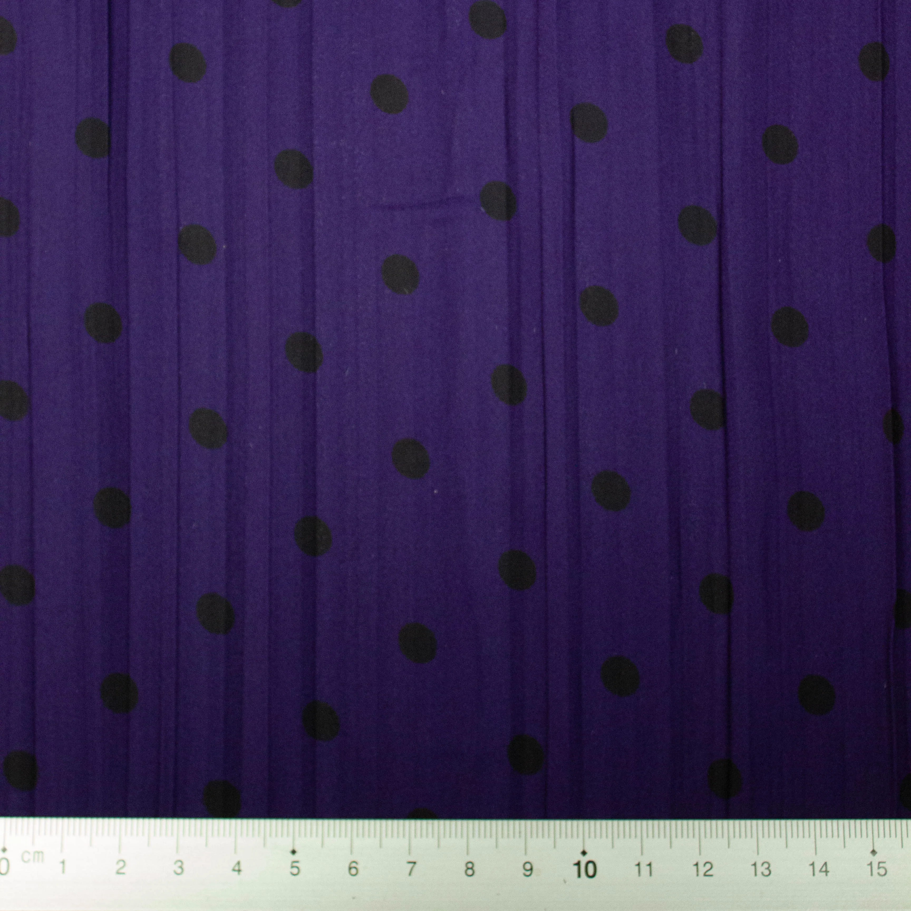 Tontelas Purple Wrinkled Polka Dot Polyester