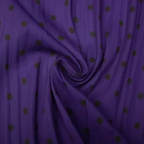 Tontelas Purple Wrinkled Polka Dot Polyester