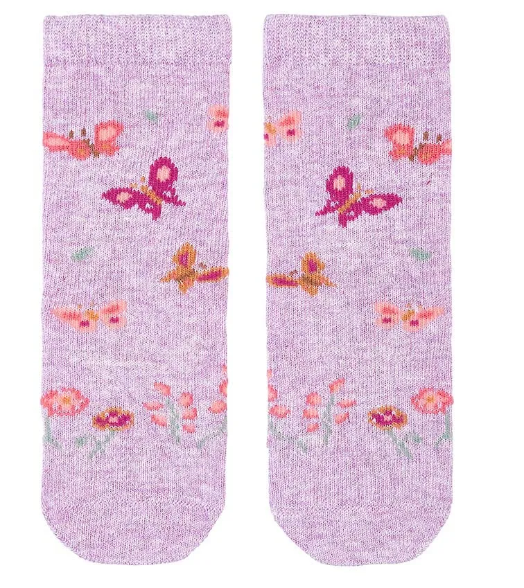 Toshi Organic Knee Jacquard Sock - Lavandula